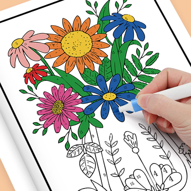 Color by Number Coloring Book for Adults: 20+ Pages of Fun & Calming Designs