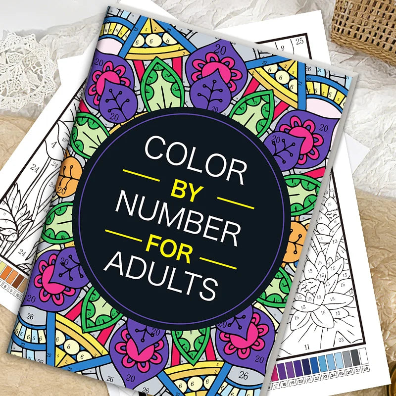 Color by Number Coloring Book for Adults: 20+ Pages of Fun & Calming Designs