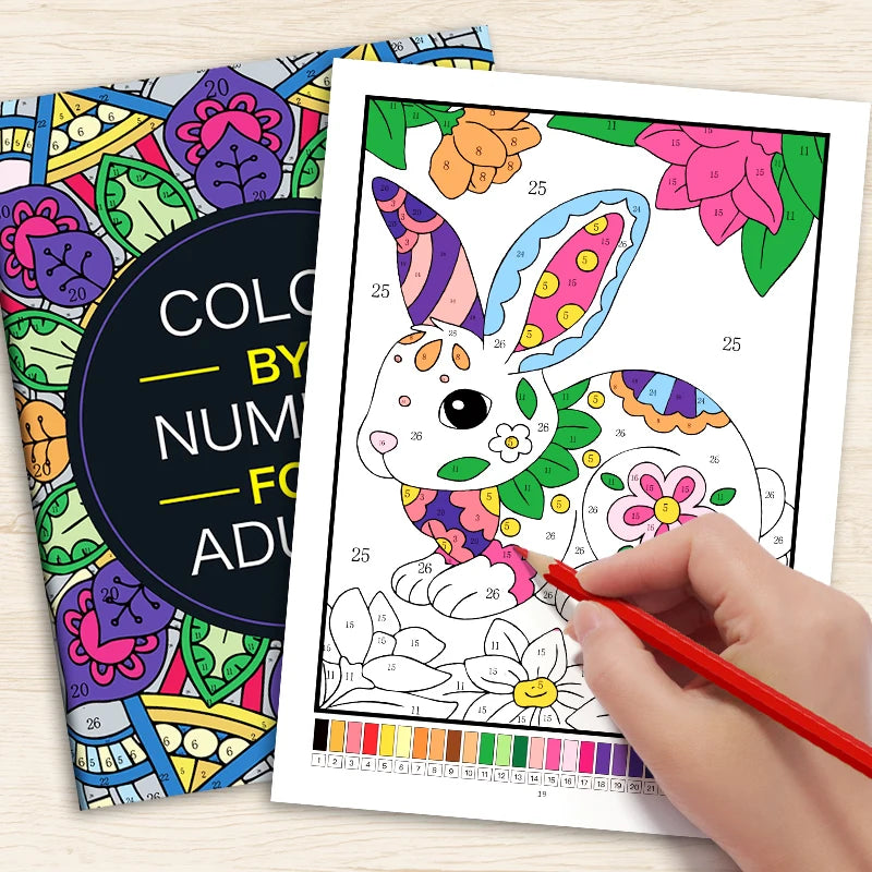 Color by Number Coloring Book for Adults: 20+ Pages of Fun & Calming Designs
