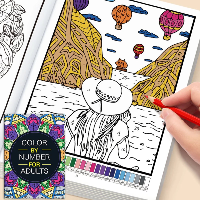 Color by Number Coloring Book for Adults: 20+ Pages of Fun & Calming Designs