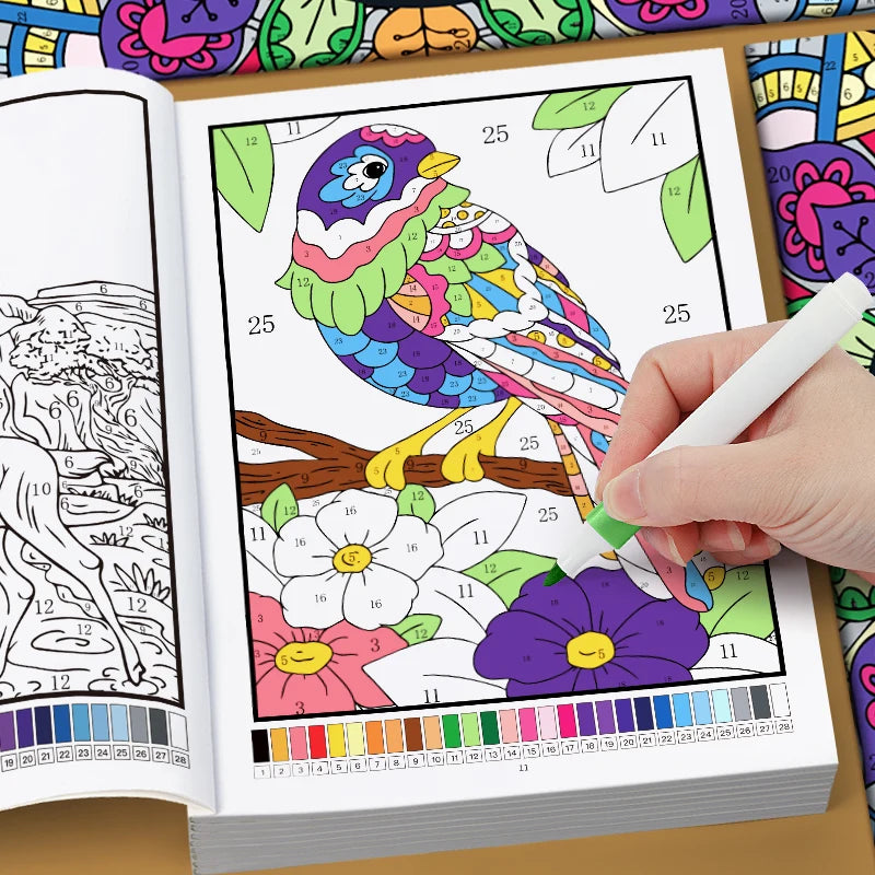 Color by Number Coloring Book for Adults: 20+ Pages of Fun & Calming Designs