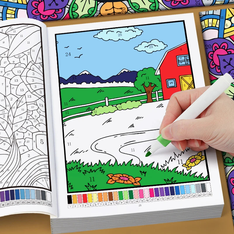 Color by Number Coloring Book for Adults: 20+ Pages of Fun & Calming Designs
