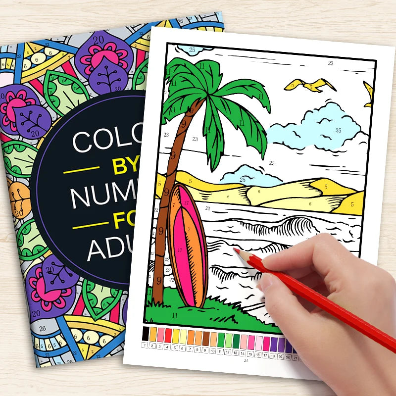Color by Number Coloring Book for Adults: 20+ Pages of Fun & Calming Designs